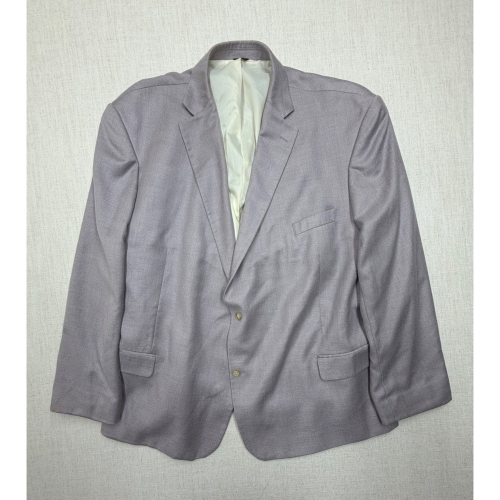 Oak Hill Mens 4XLT 58/60L Lavender Purple Two Button Blazer Sport Coat Jacket